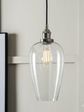 Pacific Clio long glass shade pendant ceiling light 123cm - British product
