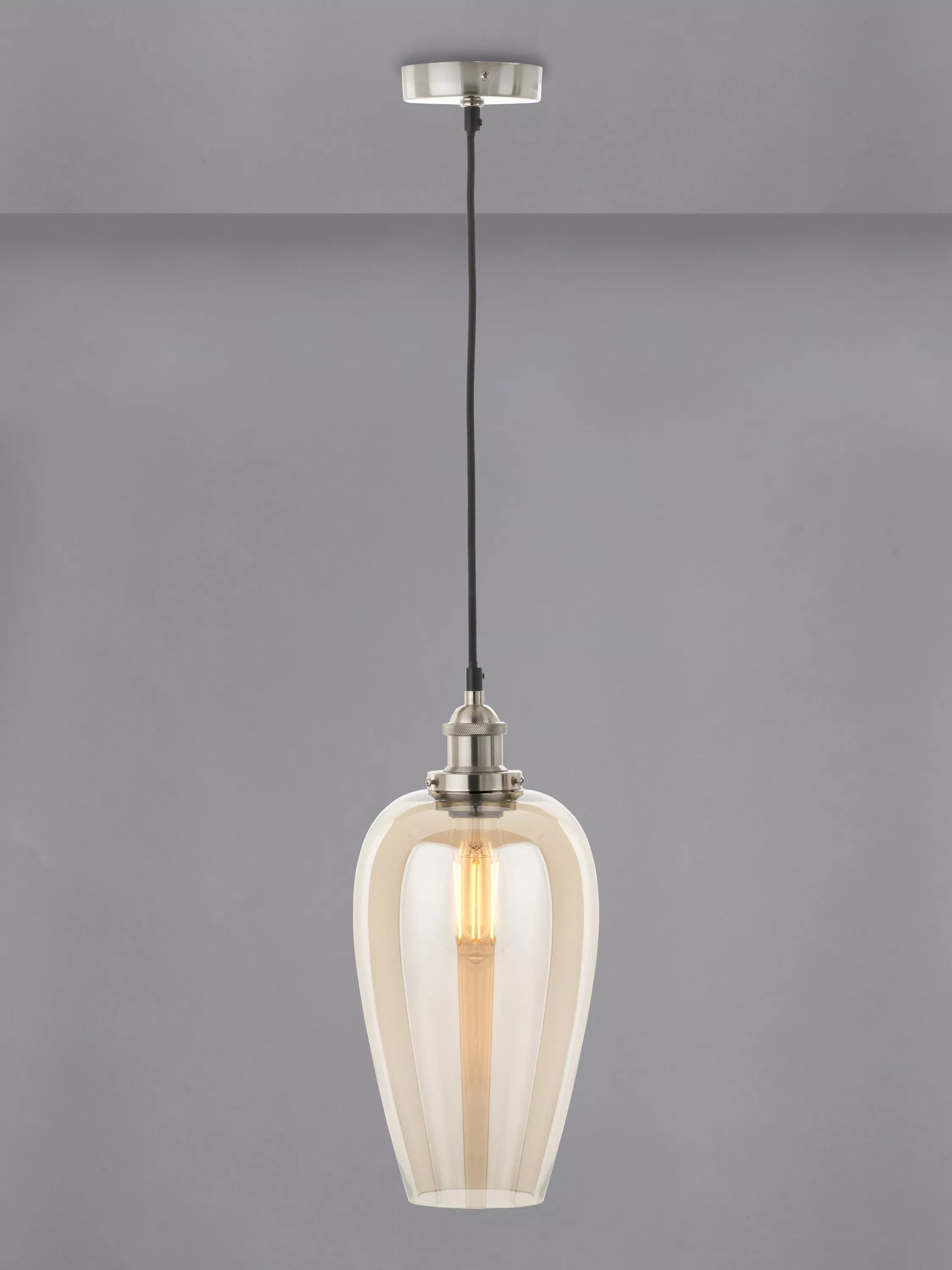 Pacific Clio Long Glass Shade Pendant Ceiling Light