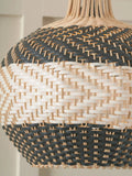 Pacific woven rattan pendant ceiling light black 39cm - British product