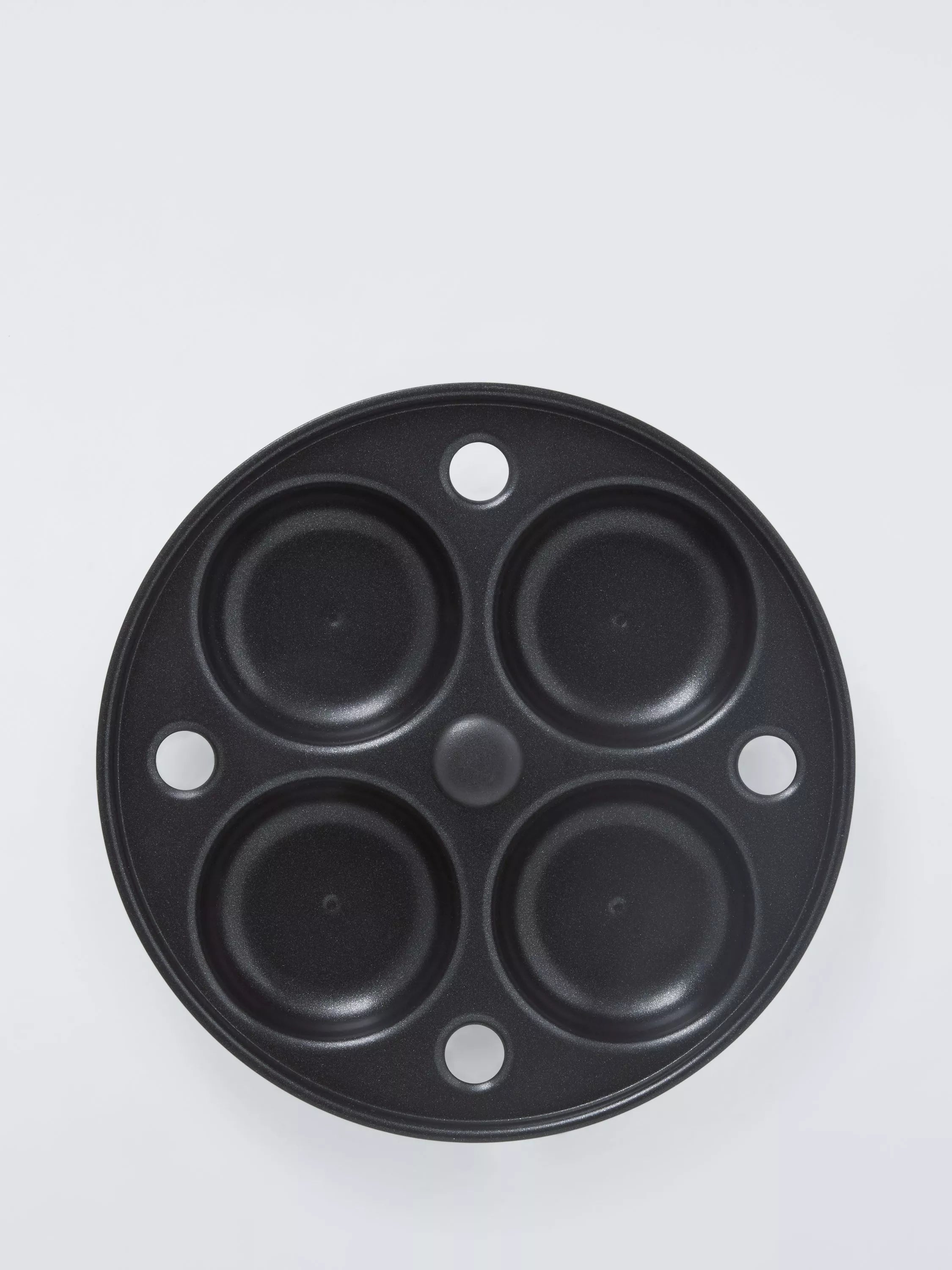 John Lewis non-stick egg poacher insert 4-hole stainless steel (British brand)