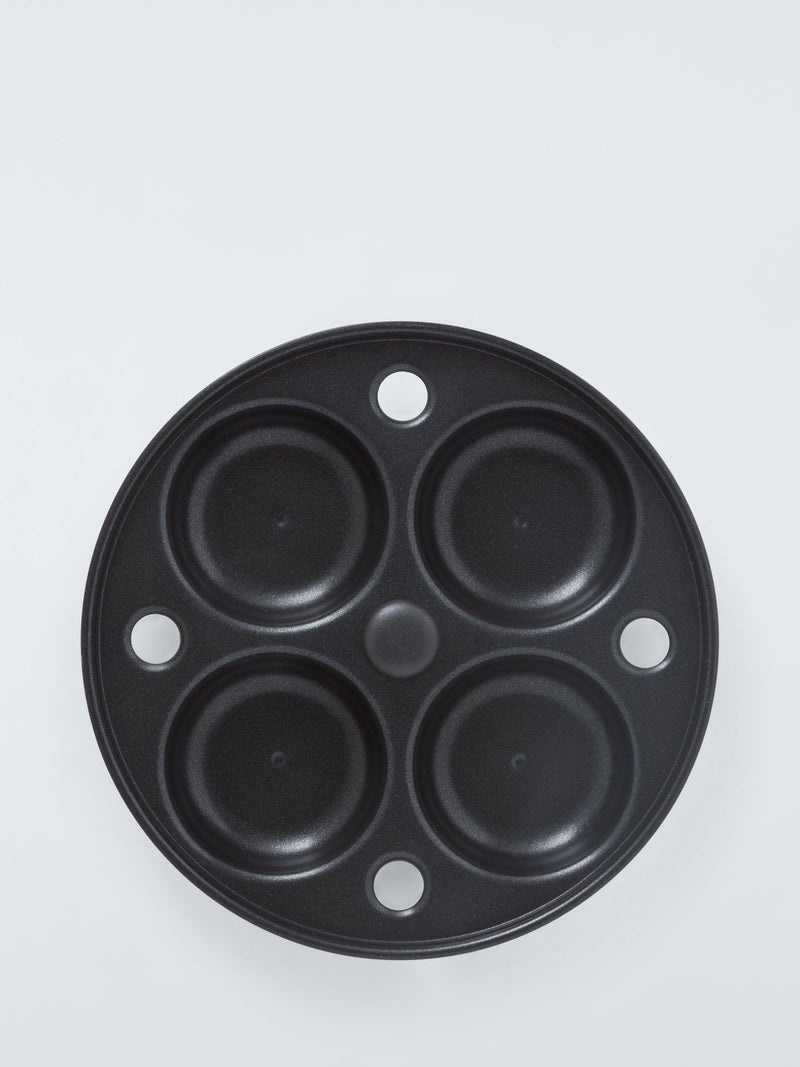 John Lewis non-stick egg poacher insert 4-hole stainless steel (British brand)