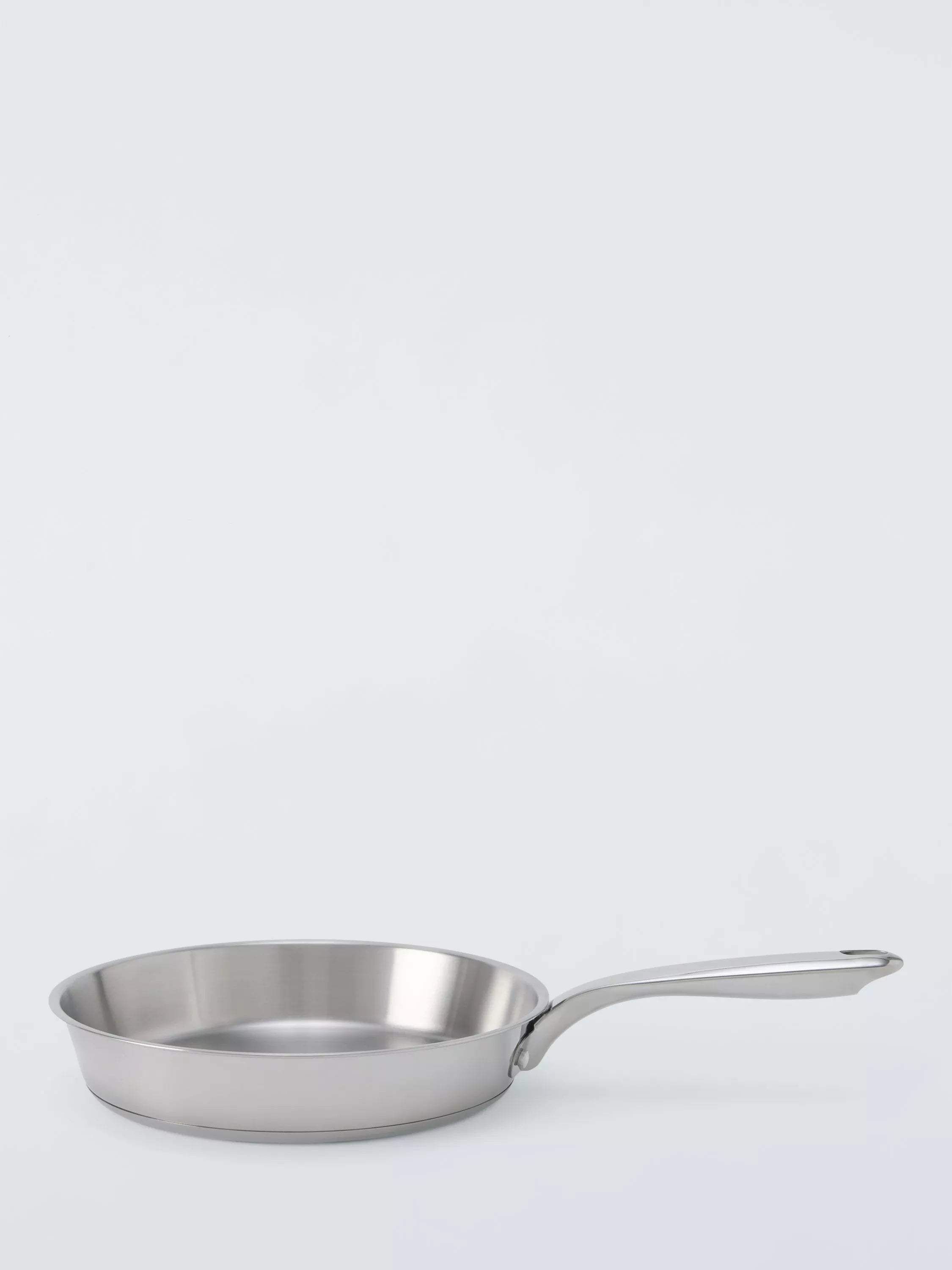John Lewis 'The Pan' Stainless Steel Uncoated Frying Pan