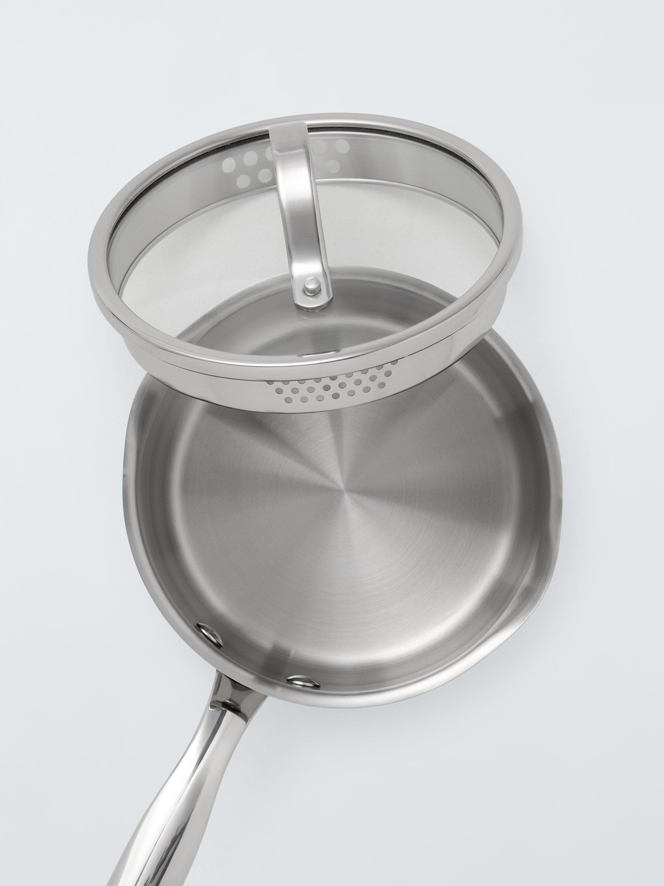 John Lewis uncoated stainless steel saucepan 18cm, UK version