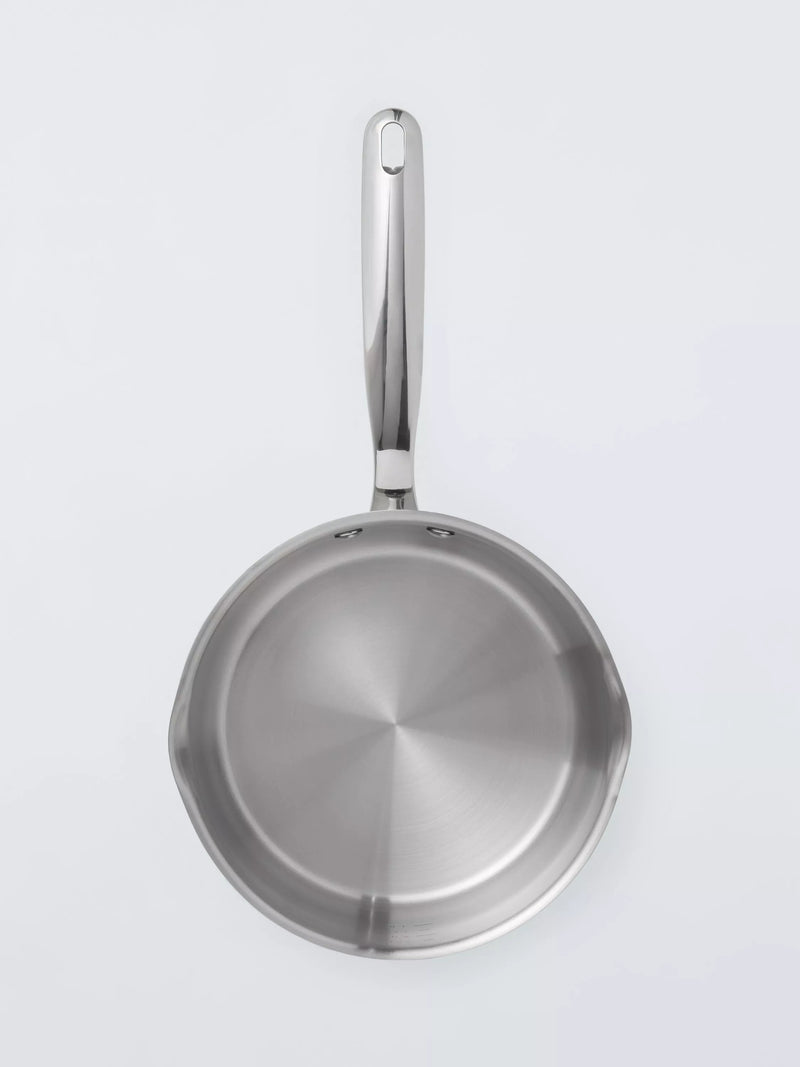 John Lewis 3-piece stainless steel saucepan set (British brand)