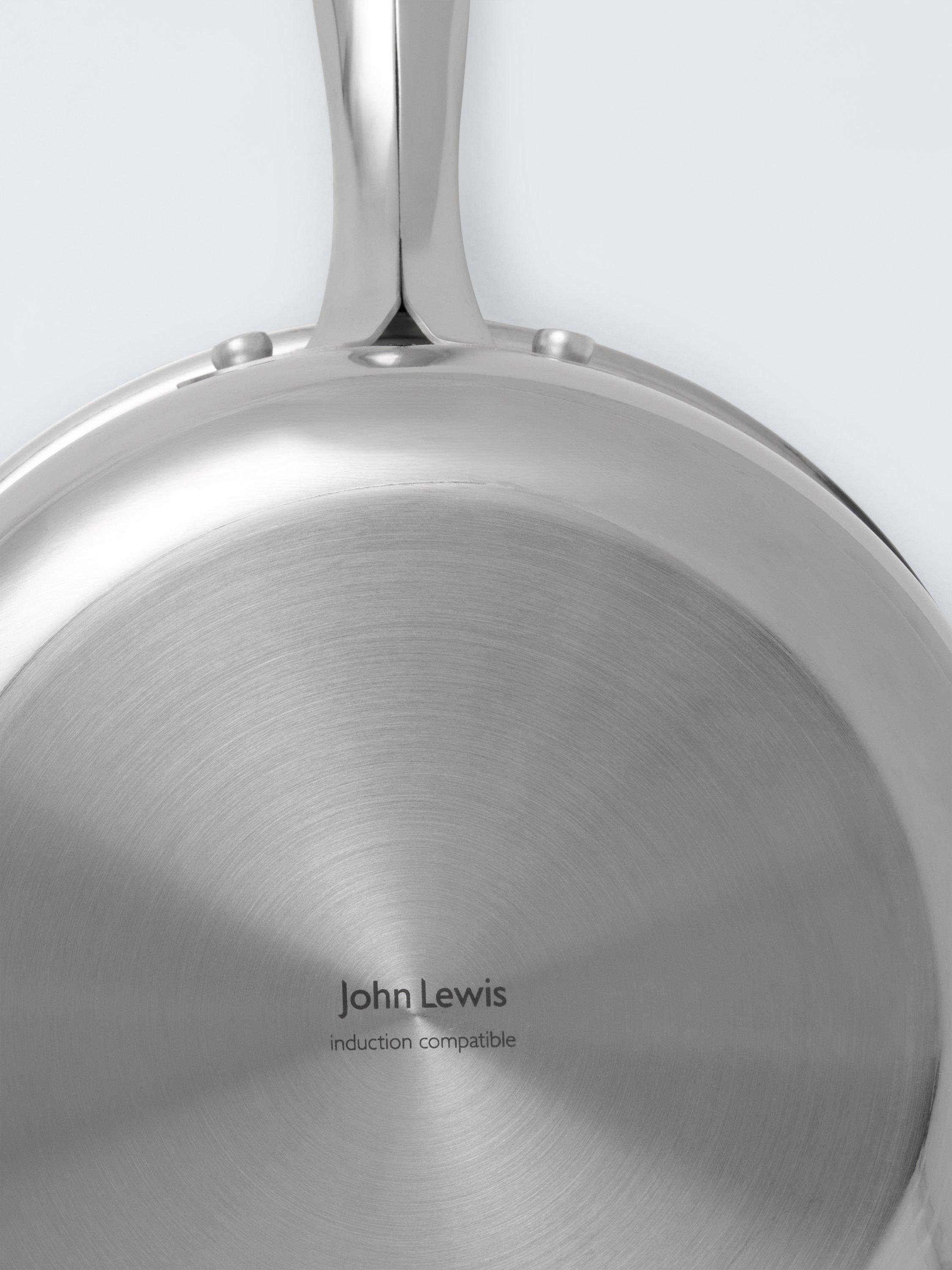 John Lewis 3-piece stainless steel saucepan set (British brand)