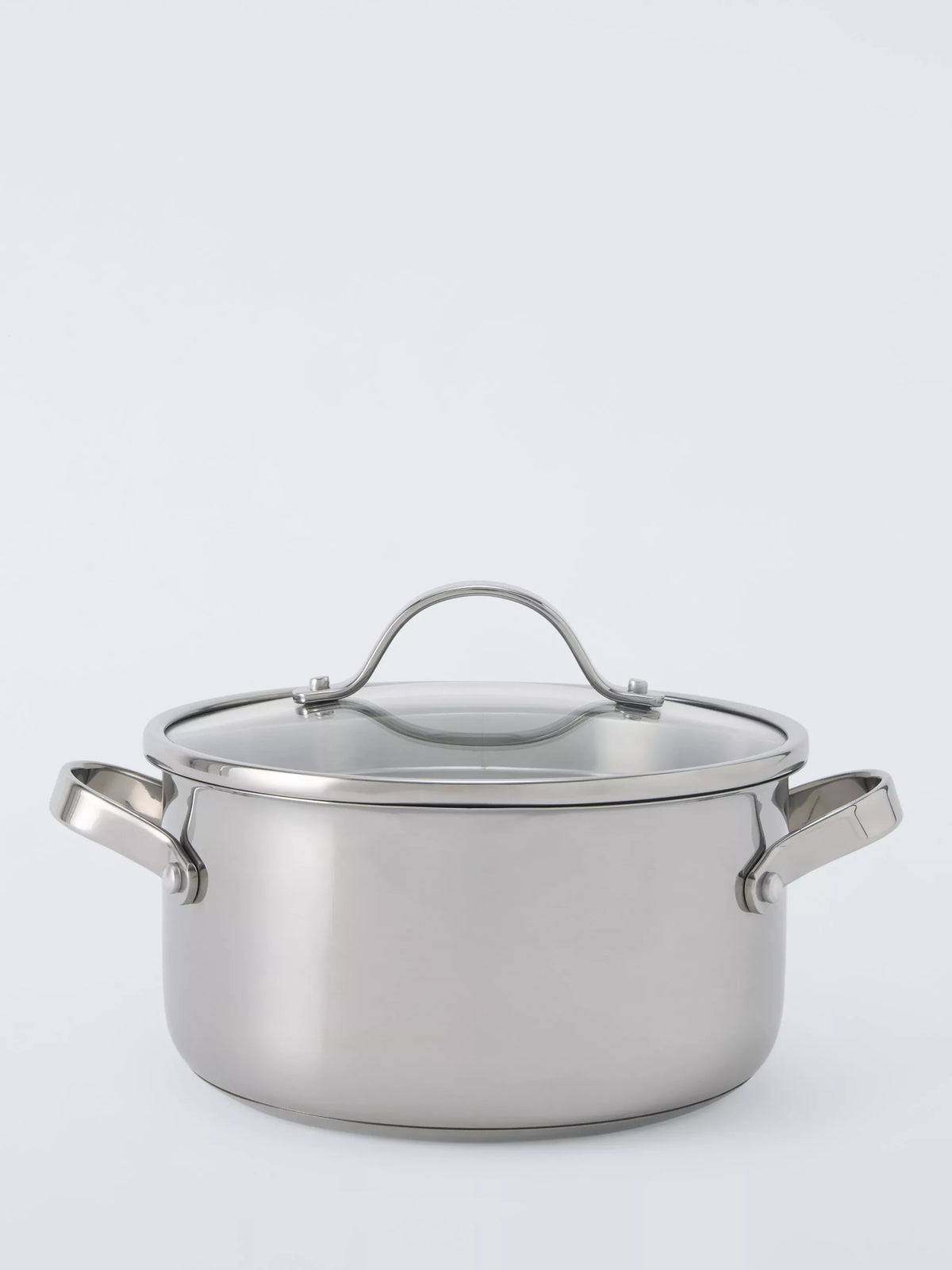 John Lewis stainless steel casserole 20cm with lid (British brand)