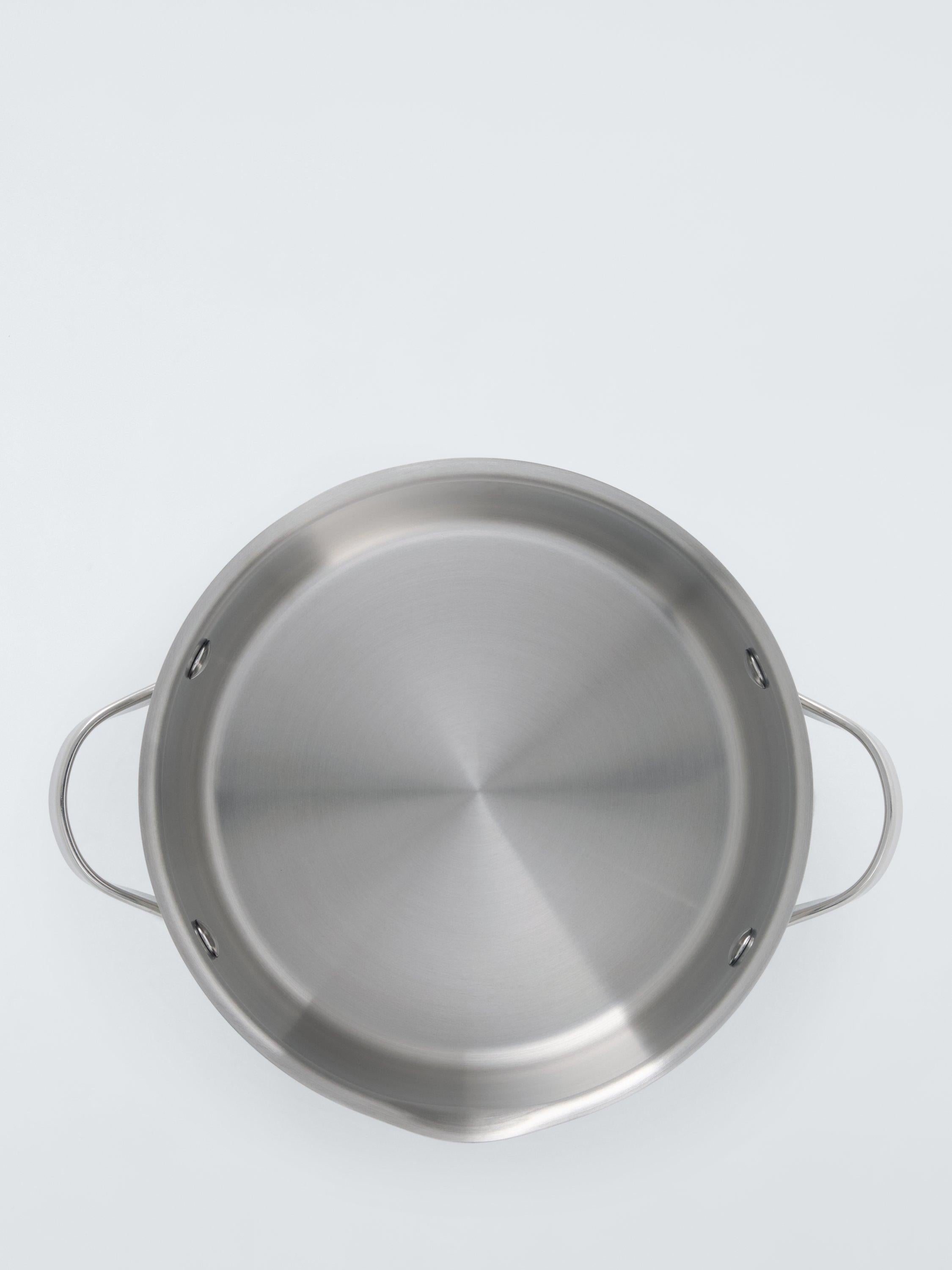 John Lewis stainless steel casserole 20cm with lid (British brand)