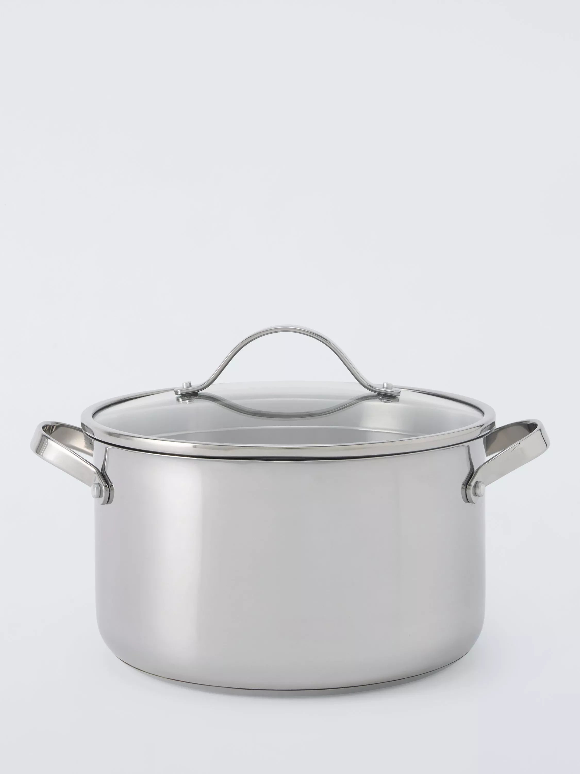 John Lewis stainless steel casserole 24cm with lid (British brand)