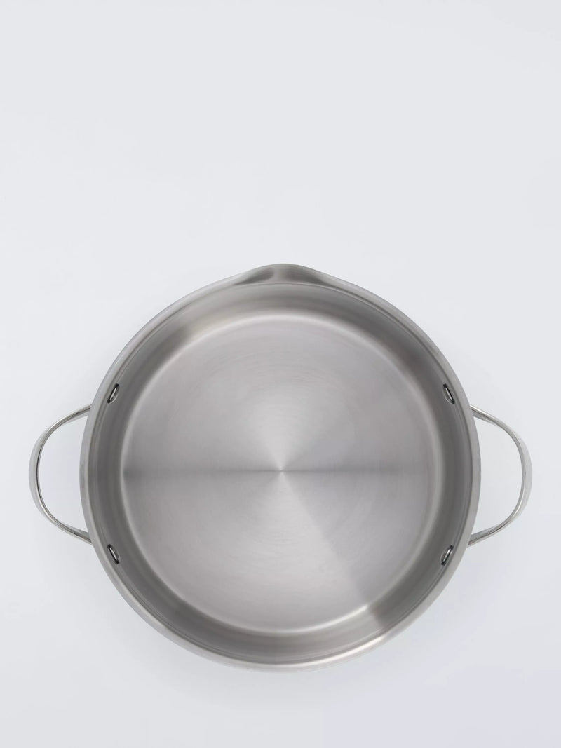 John Lewis stainless steel casserole 24cm with lid (British brand)