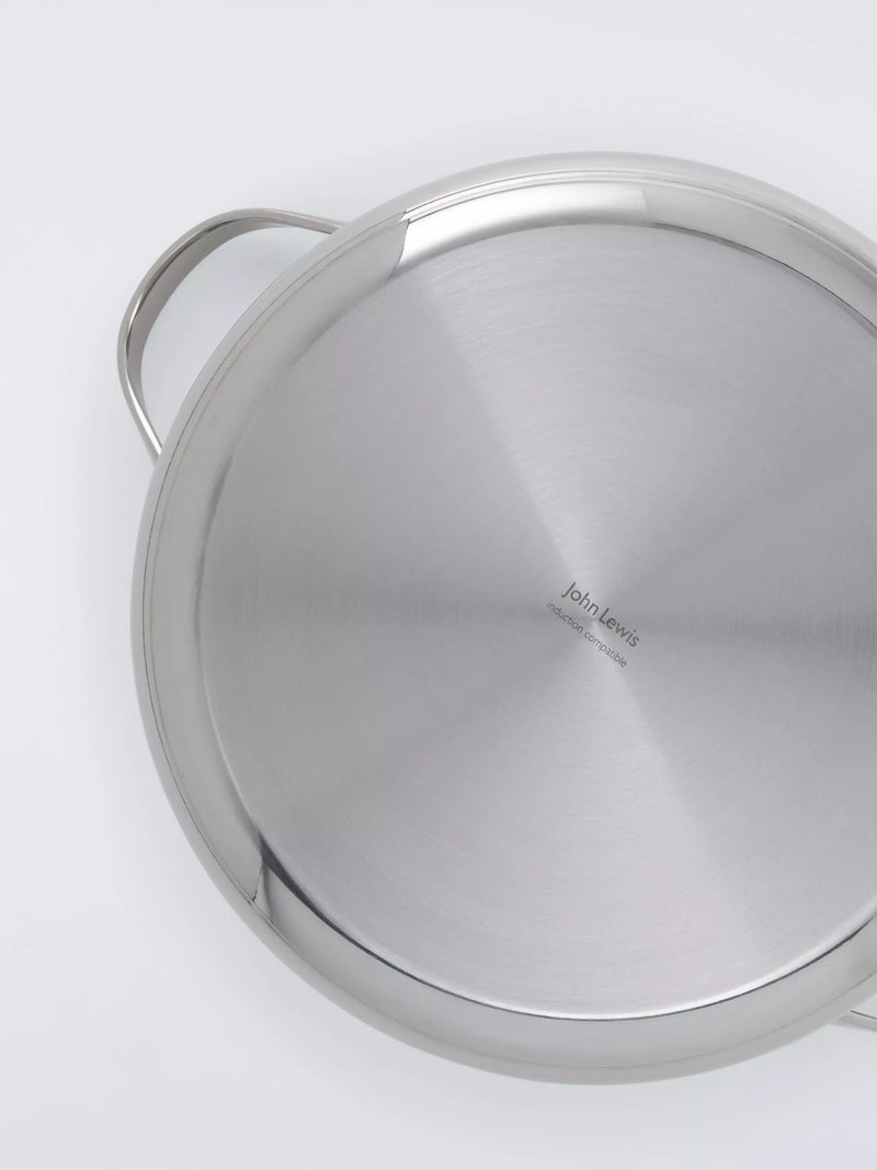 John Lewis stainless steel casserole 24cm with lid (British brand)