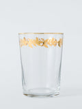 John Lewis Leaf Rim Tumbler Clear Gold 500ml, UK version