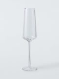 John Lewis twisted stem champagne flute set of 2 clear glass - UK version