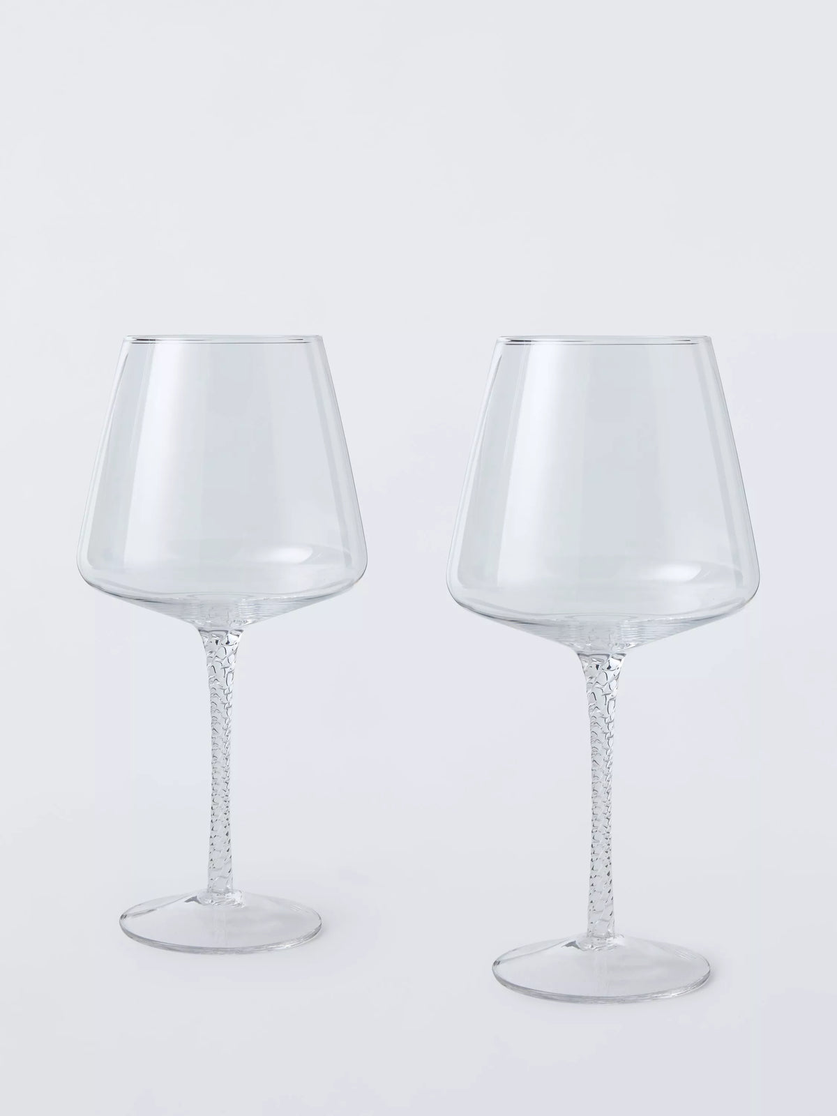 John Lewis twisted stem gin glasses 690ml set of 2 - British product