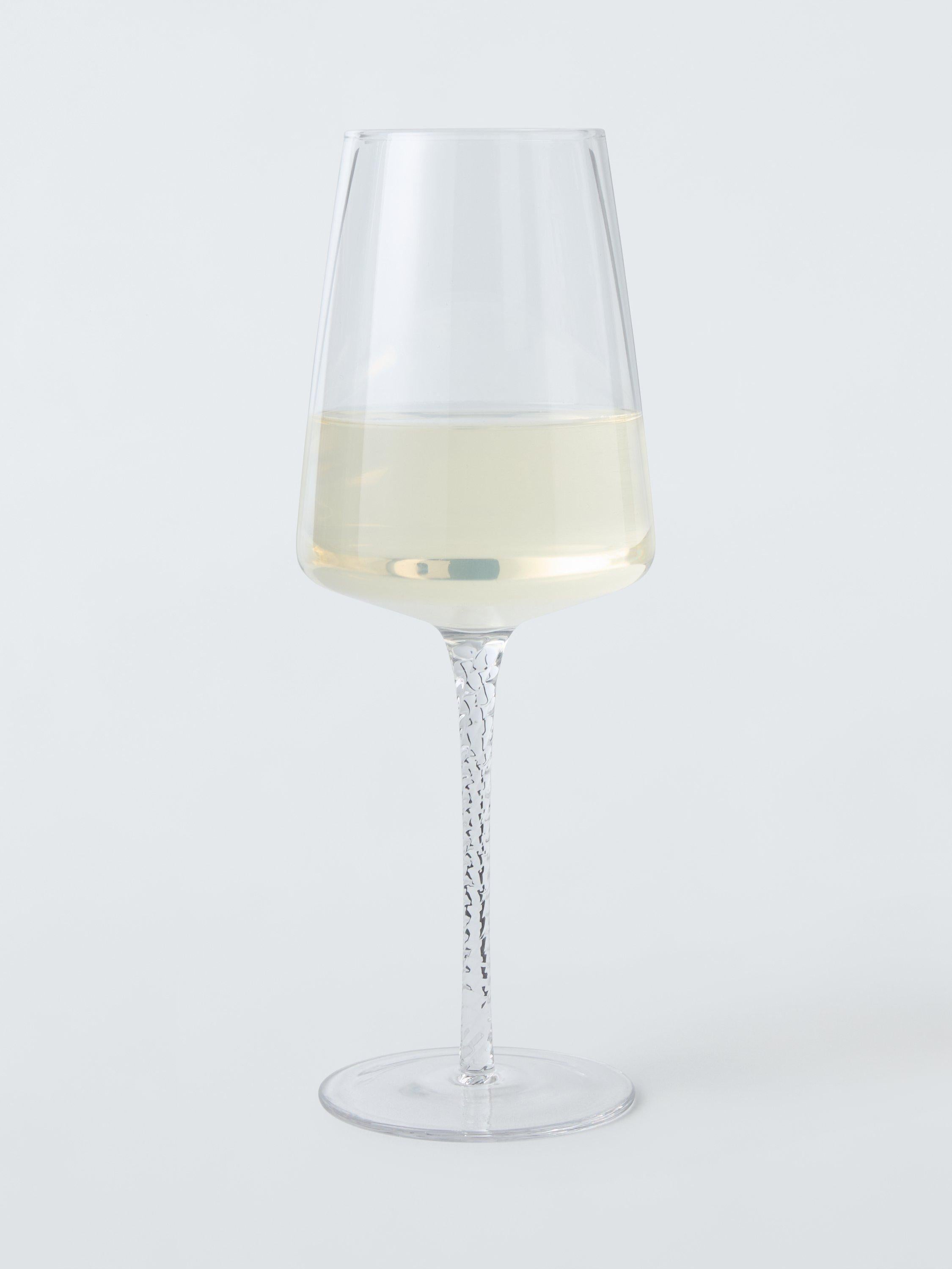 John Lewis twisted stem wine glasses 280ml, imported from the UK