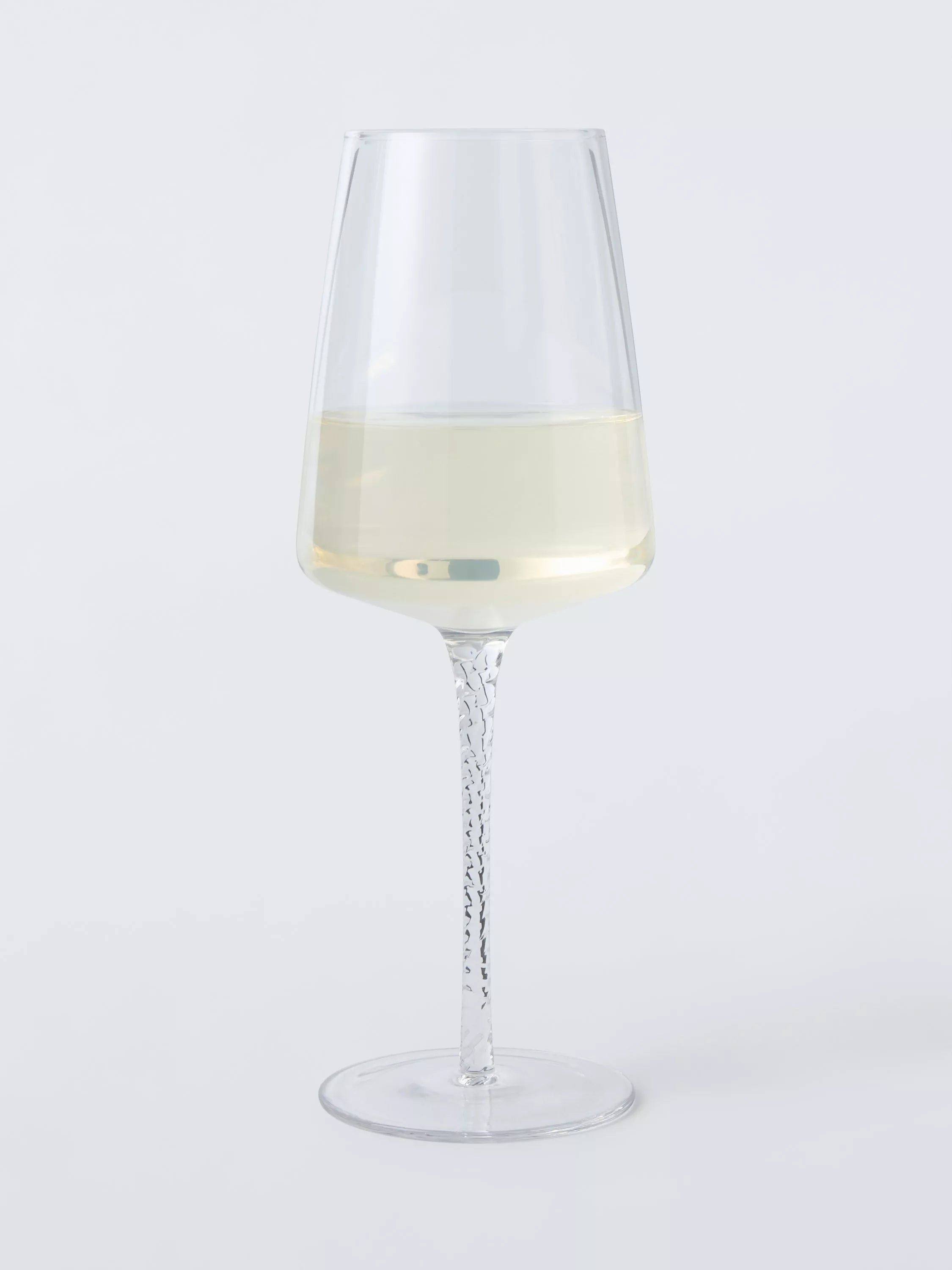 John Lewis twisted stem wine glasses 280ml, imported from the UK