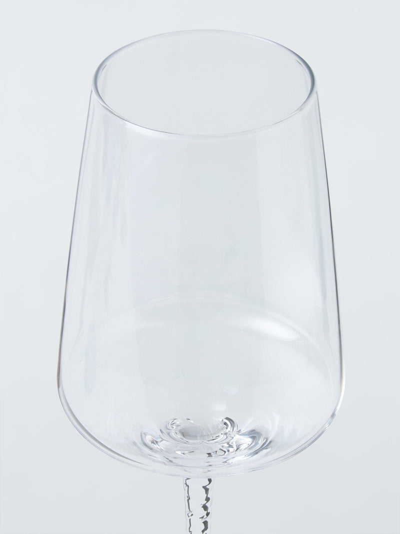 John Lewis twisted stem wine glasses 280ml, imported from the UK