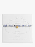 Estella Bartlett bee charm bead bracelet in blue and gold, UK version