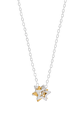 Estella Bartlett triple star charm necklace gold silver, imported from the UK