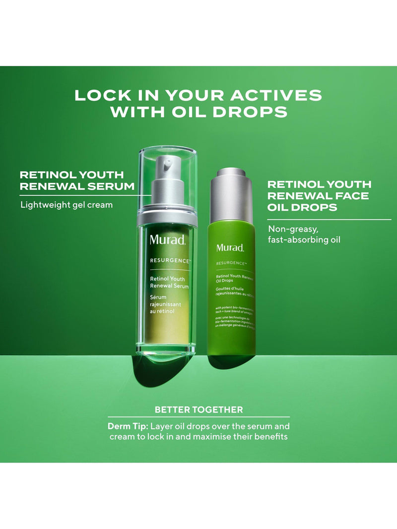 Murad Retinol Youth Renewal Oil Drops 30ml, imported from the UK