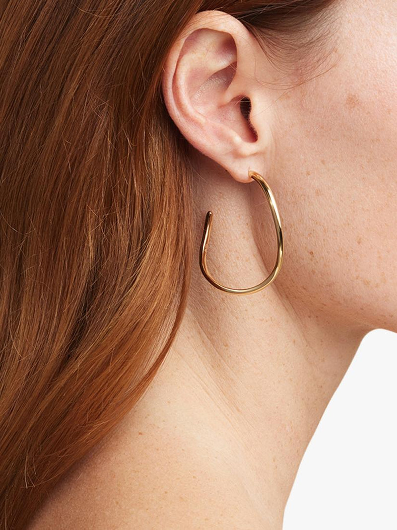 Astrid & Miyu Infinite Hoops earrings gold plated (British brand)