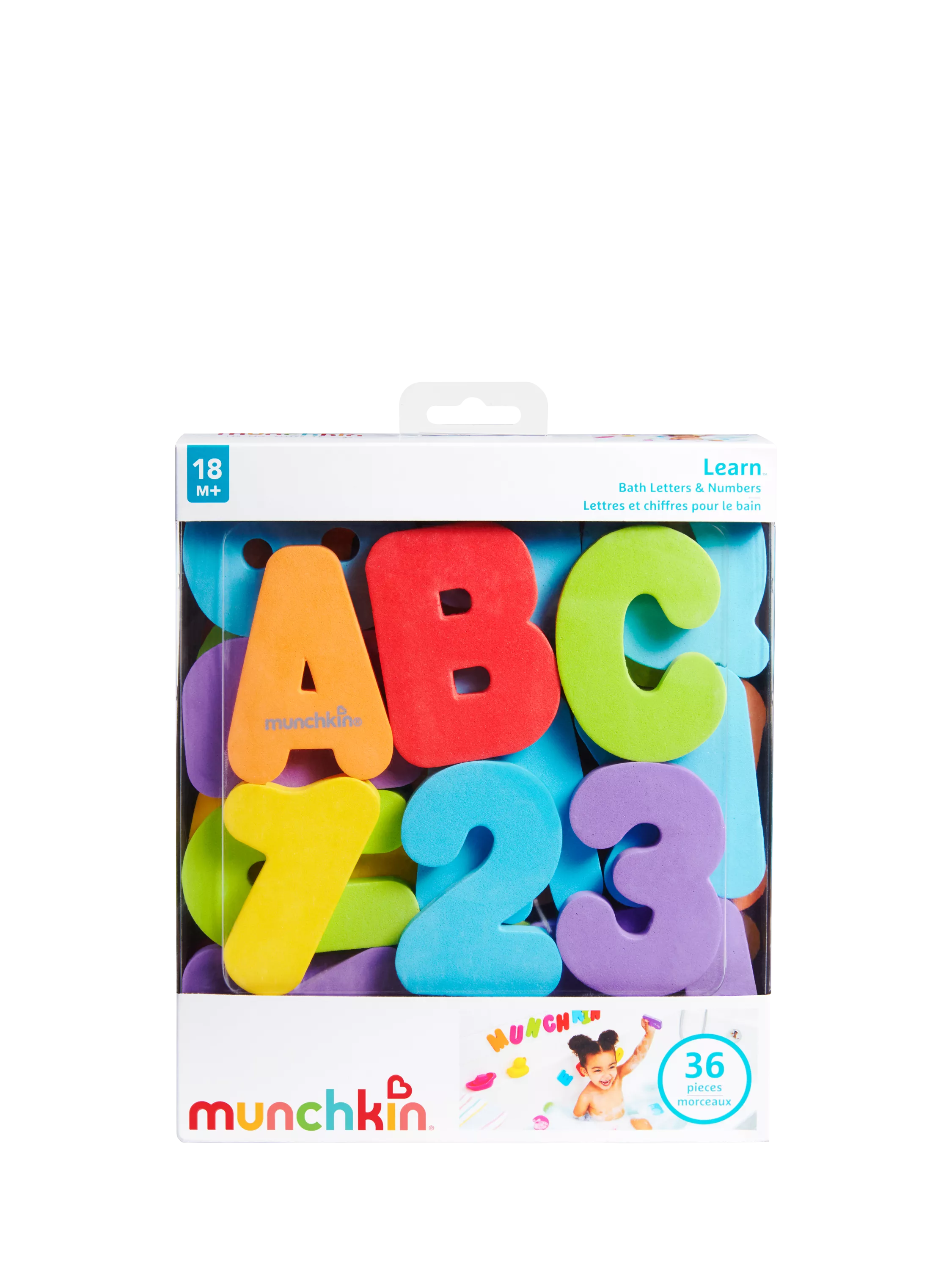 Munchkin bath letters and numbers set - British product