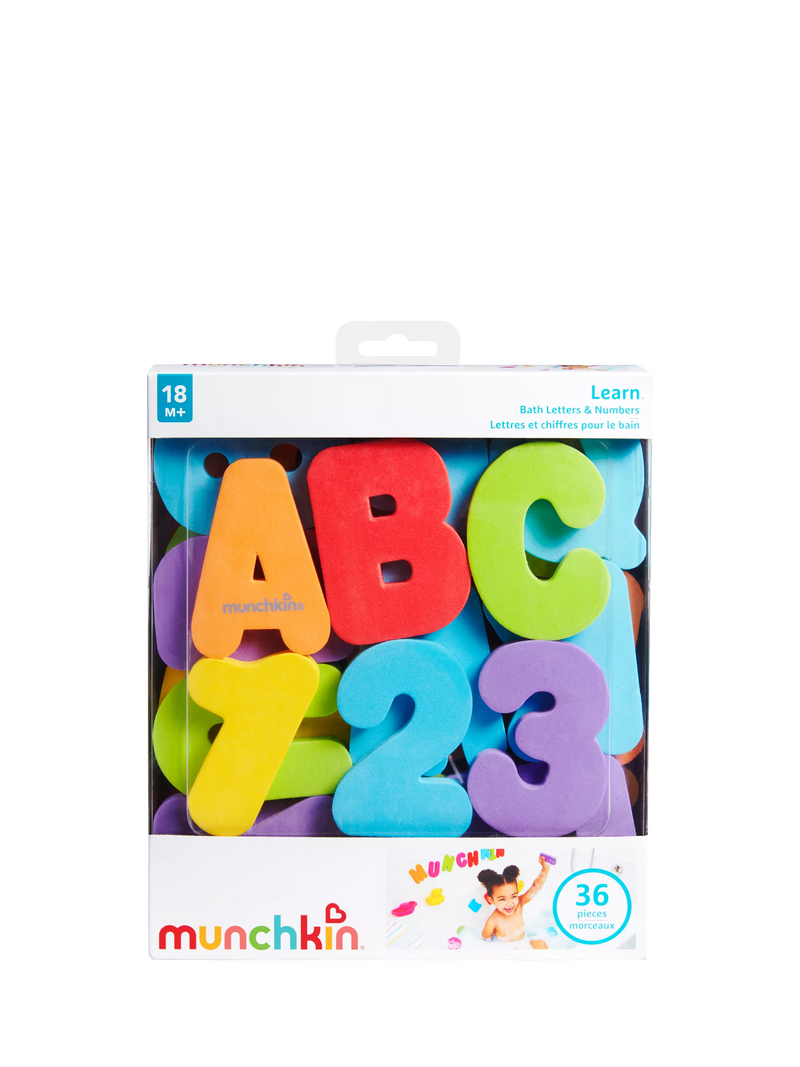 Munchkin bath letters and numbers set - British product