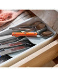 Joseph Joseph compact tiered cutlery organiser, imported from the UK