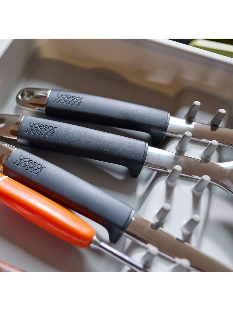Joseph Joseph expanding utensil organiser grey white, UK version