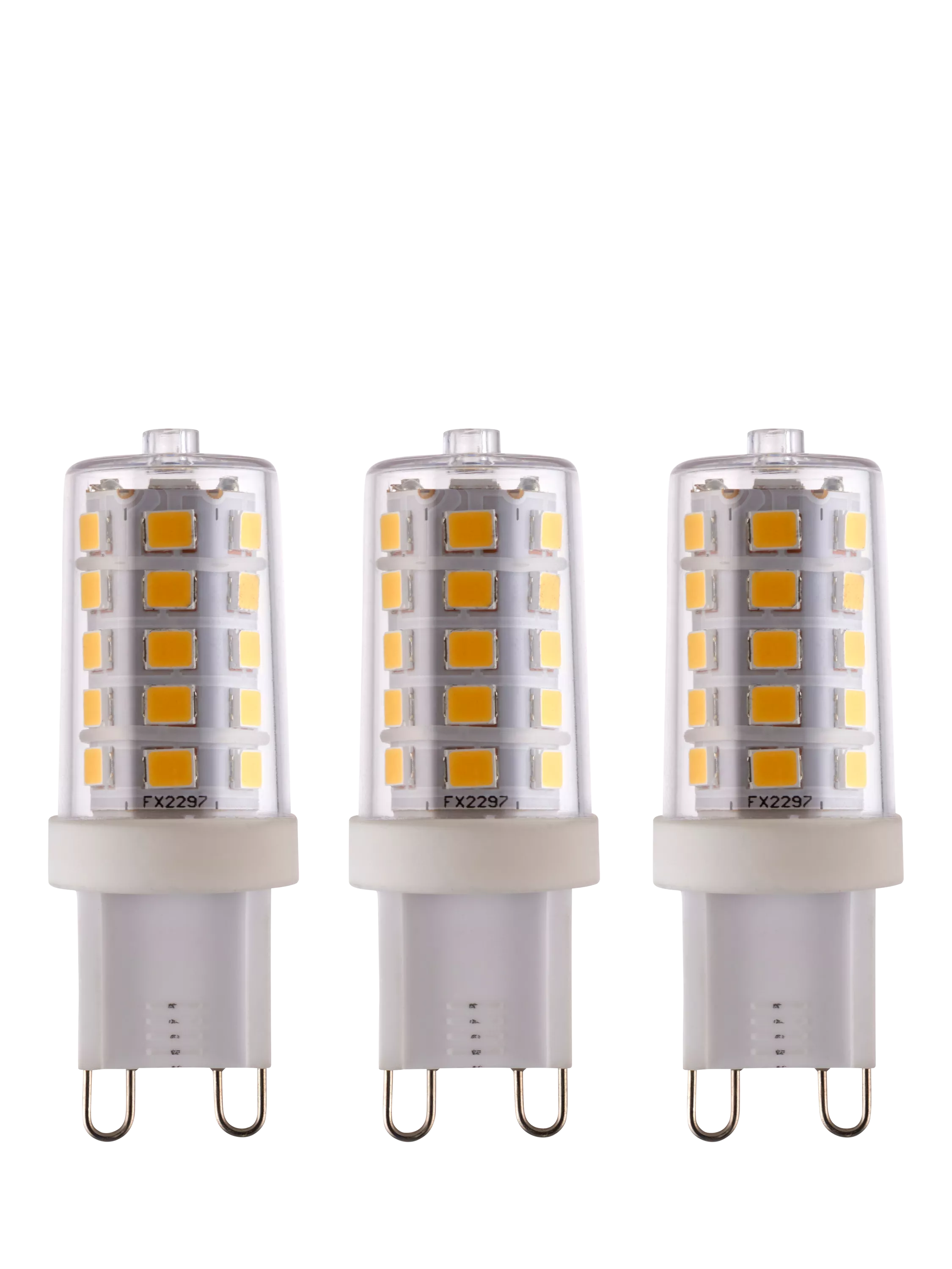 Saxby G9 LED capsule bulbs 3.2W cool white pack of 3 (British brand)