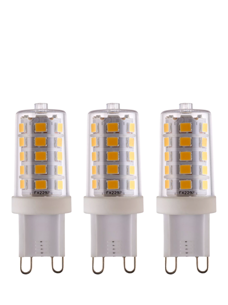 Saxby G9 LED capsule bulbs 3.2W cool white pack of 3 (British brand)