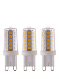 Saxby G9 LED capsule bulbs 3.2W cool white pack of 3 (British brand)