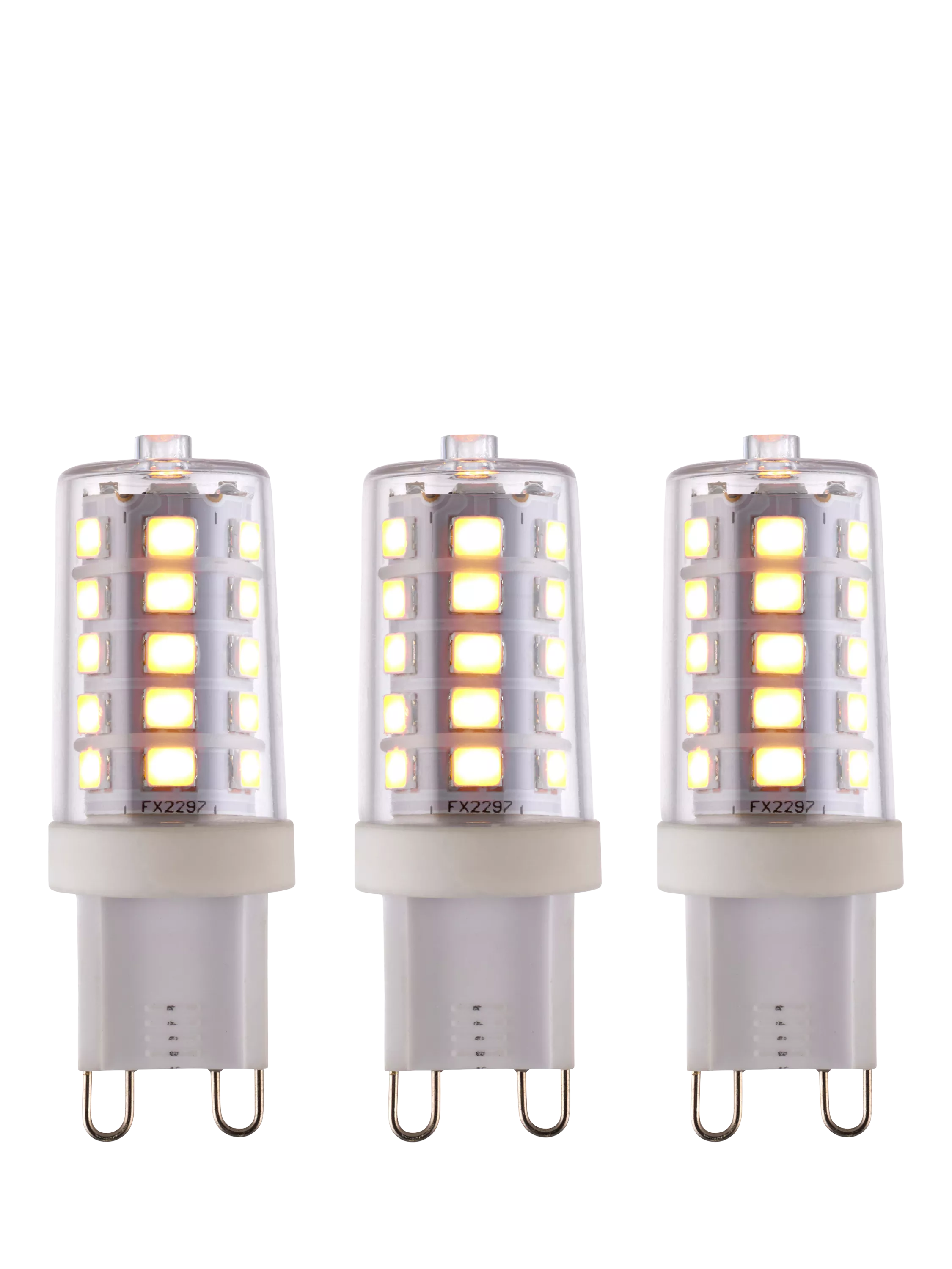 Saxby G9 LED bulbs dimmable warm white 3.2W pack of 3, UK version