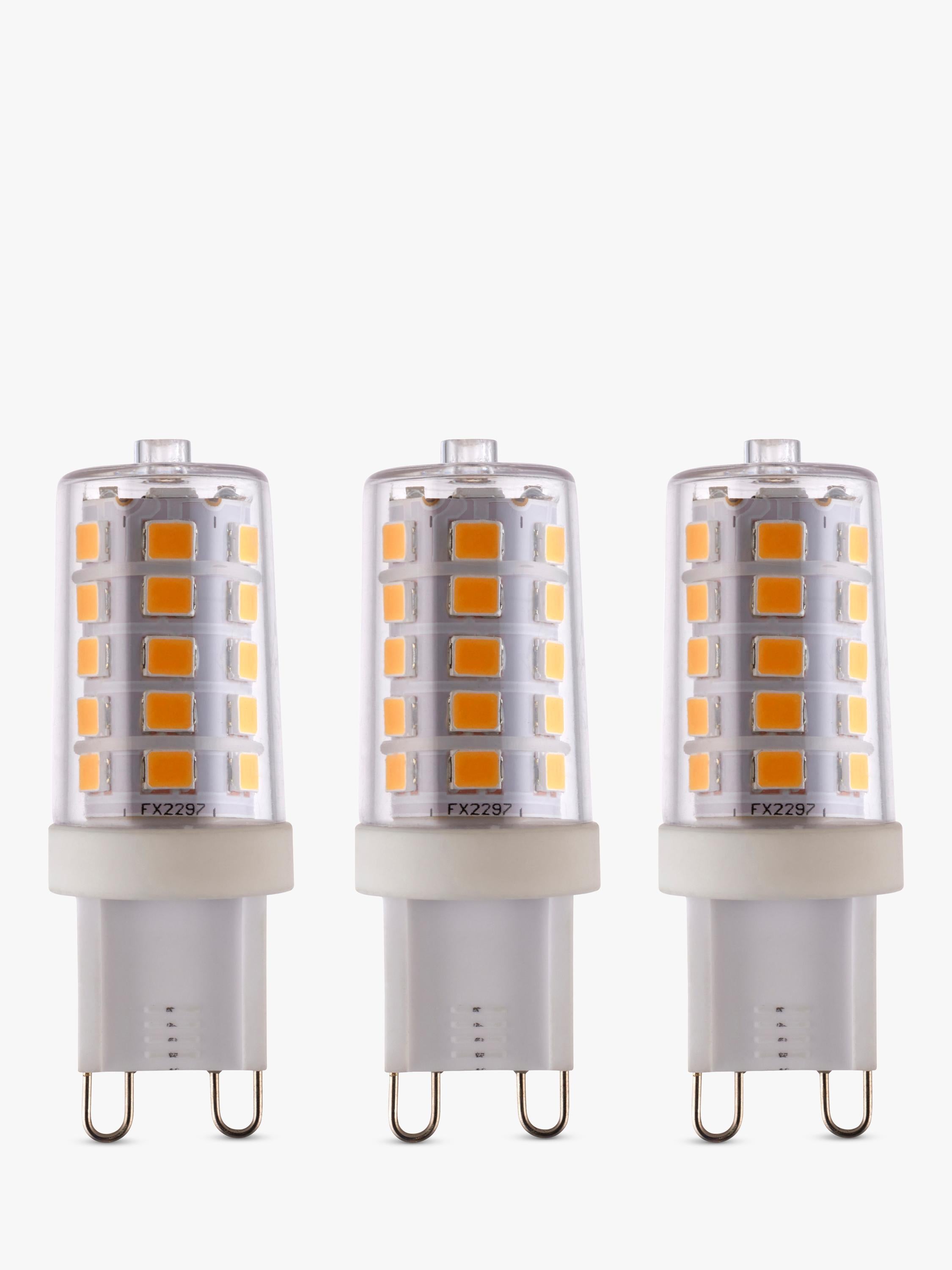 Saxby G9 LED bulbs dimmable warm white 3.2W pack of 3, UK version