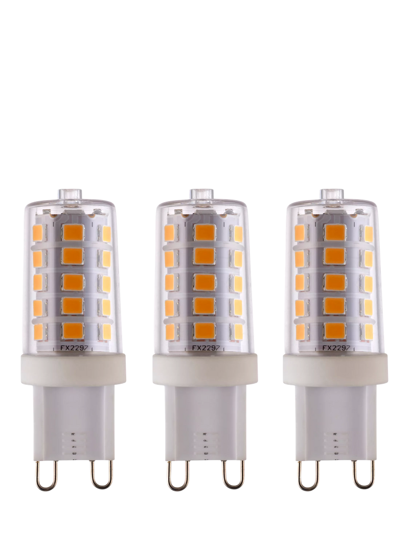 Saxby G9 LED bulbs dimmable warm white 3.2W pack of 3, UK version