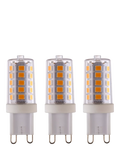 Saxby G9 LED bulbs dimmable warm white 3.2W pack of 3, UK version