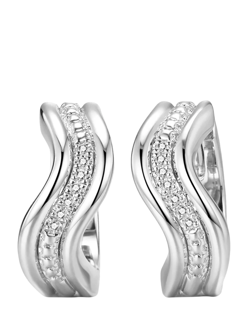 DPT Antwerp Flowing Band Huggie Earrings