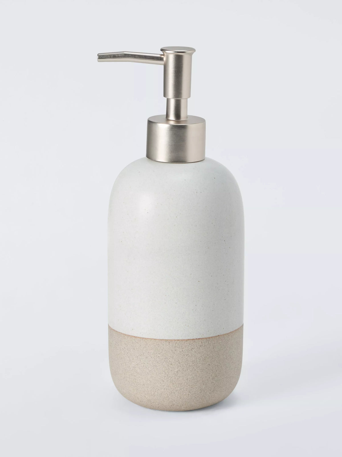 John Lewis matte ceramic soap dispenser natural 425ml (British brand)