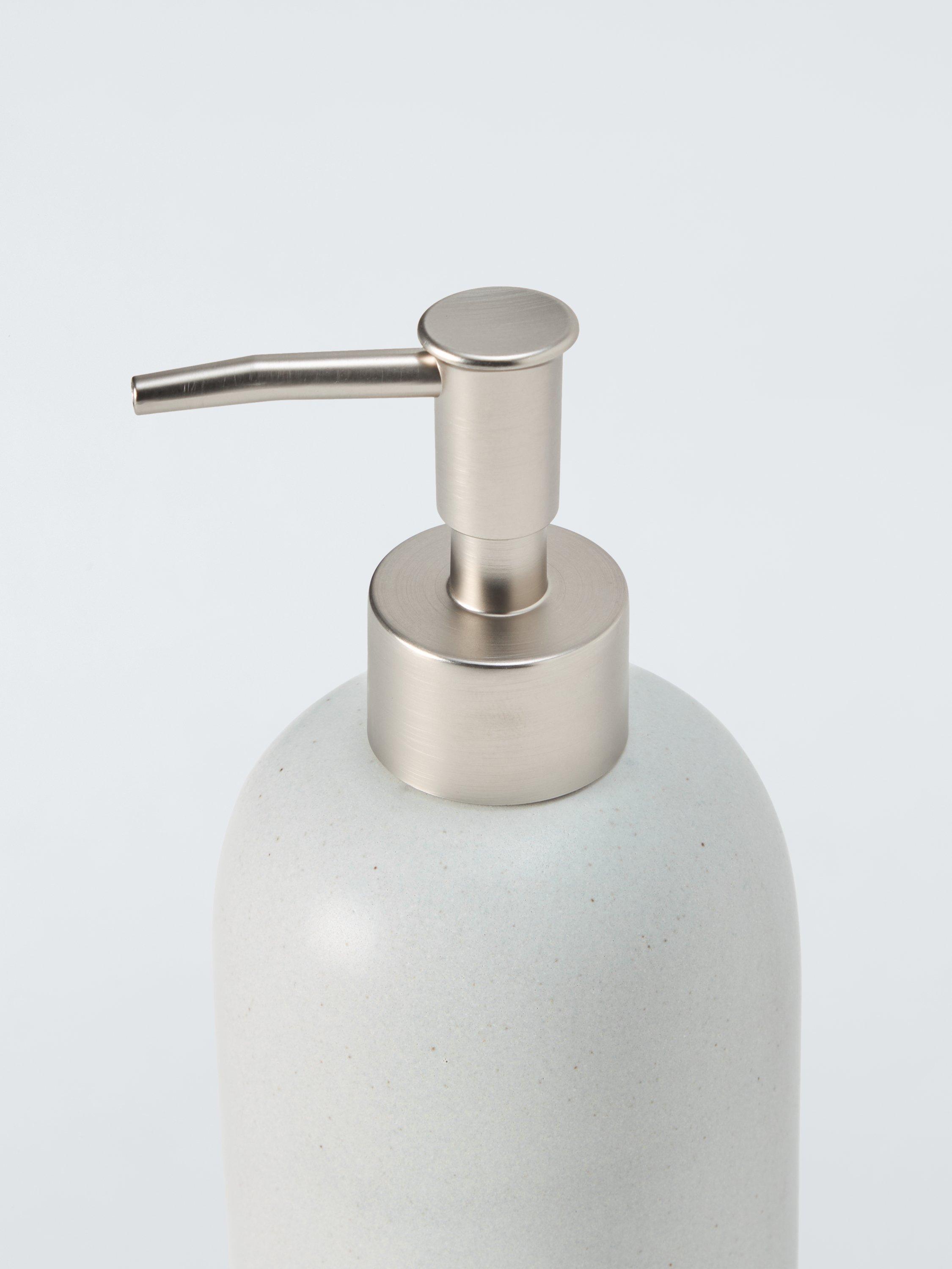 John Lewis matte ceramic soap dispenser natural 425ml (British brand)