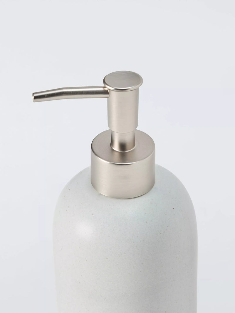 John Lewis matte ceramic soap dispenser natural 425ml (British brand)