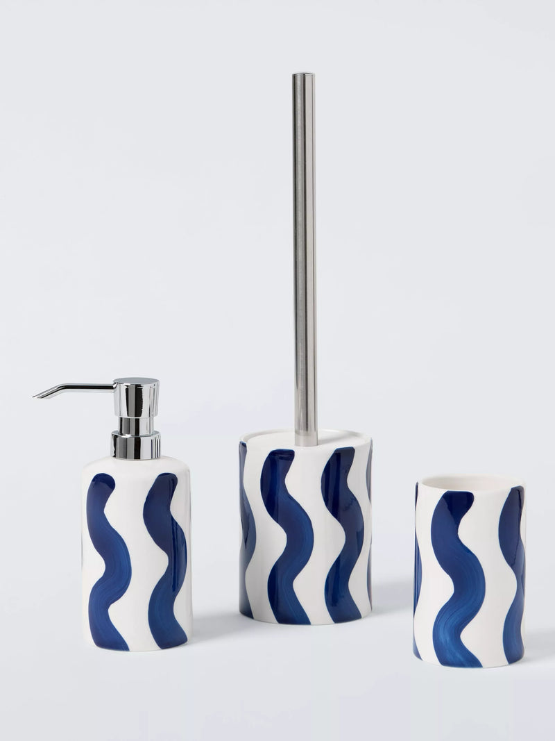 John Lewis Wavy Stripe soap dispenser 320ml - British product
