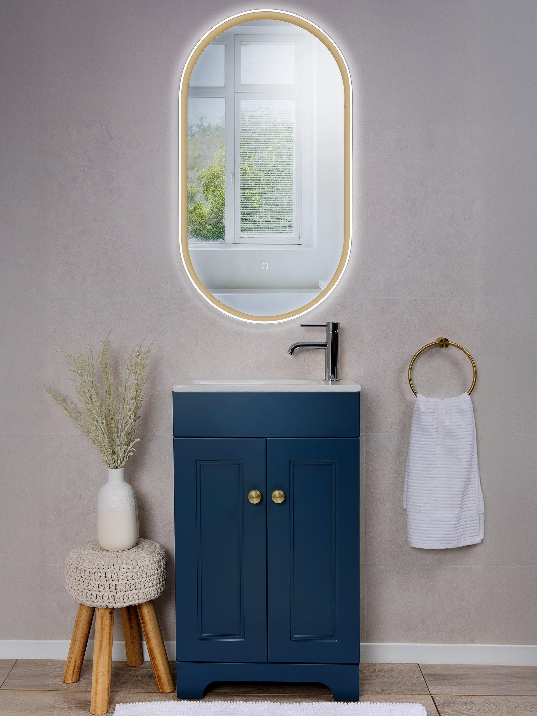 John Lewis Vela illuminated mirror 90x50cm, imported from the UK