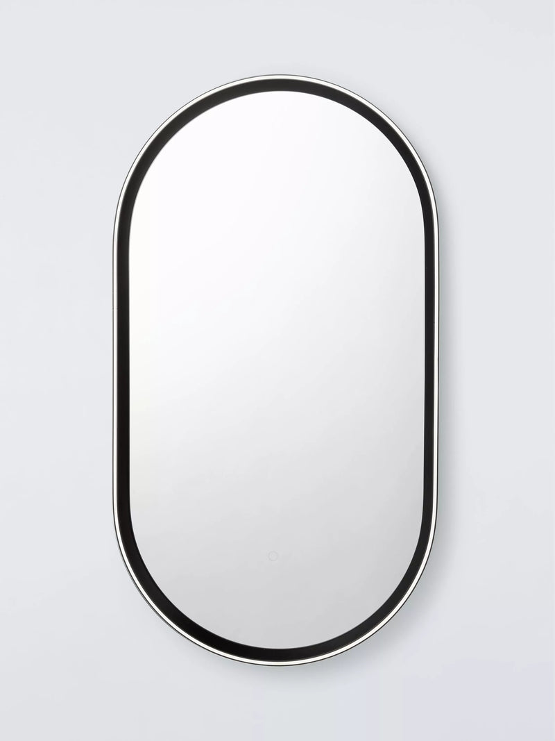 John Lewis Vela Pill illuminated mirror 90x50cm, imported from the UK