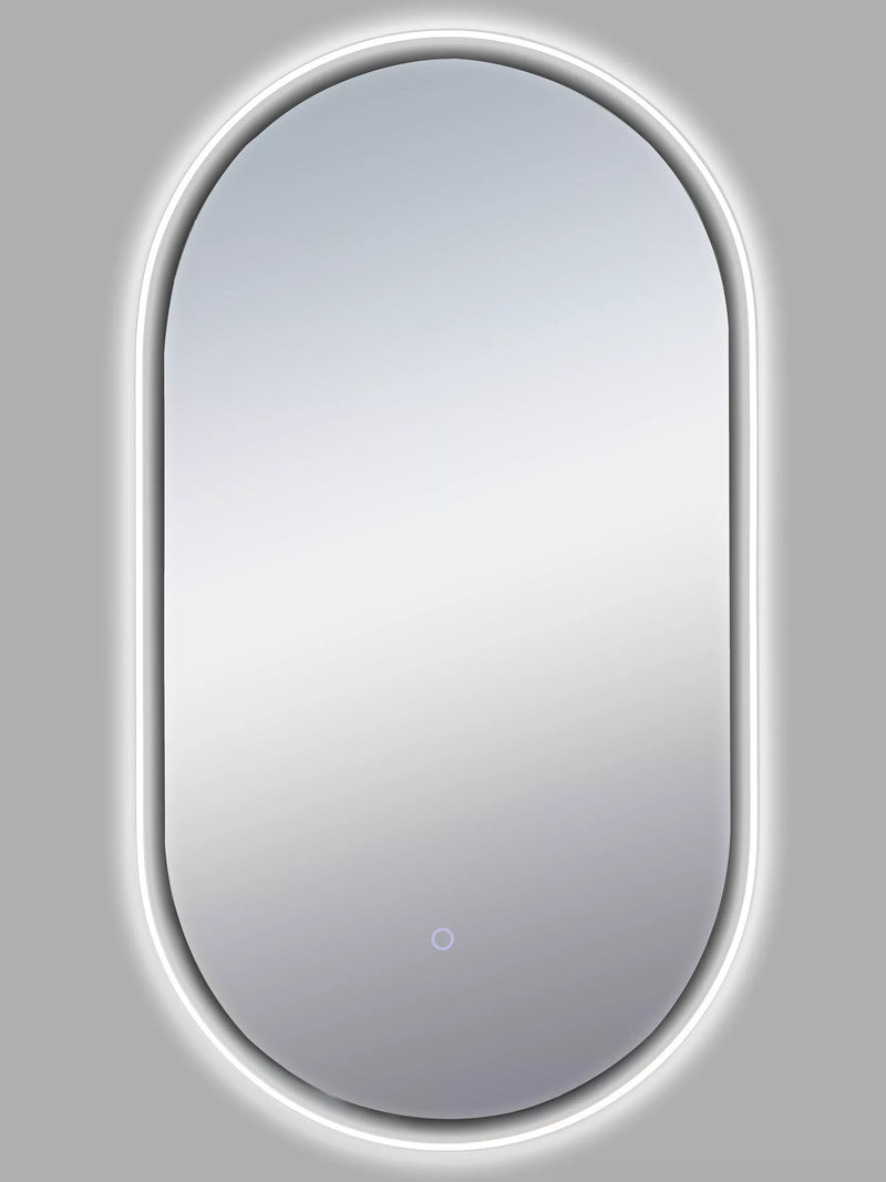 John Lewis Vela Pill illuminated mirror 90x50cm, imported from the UK