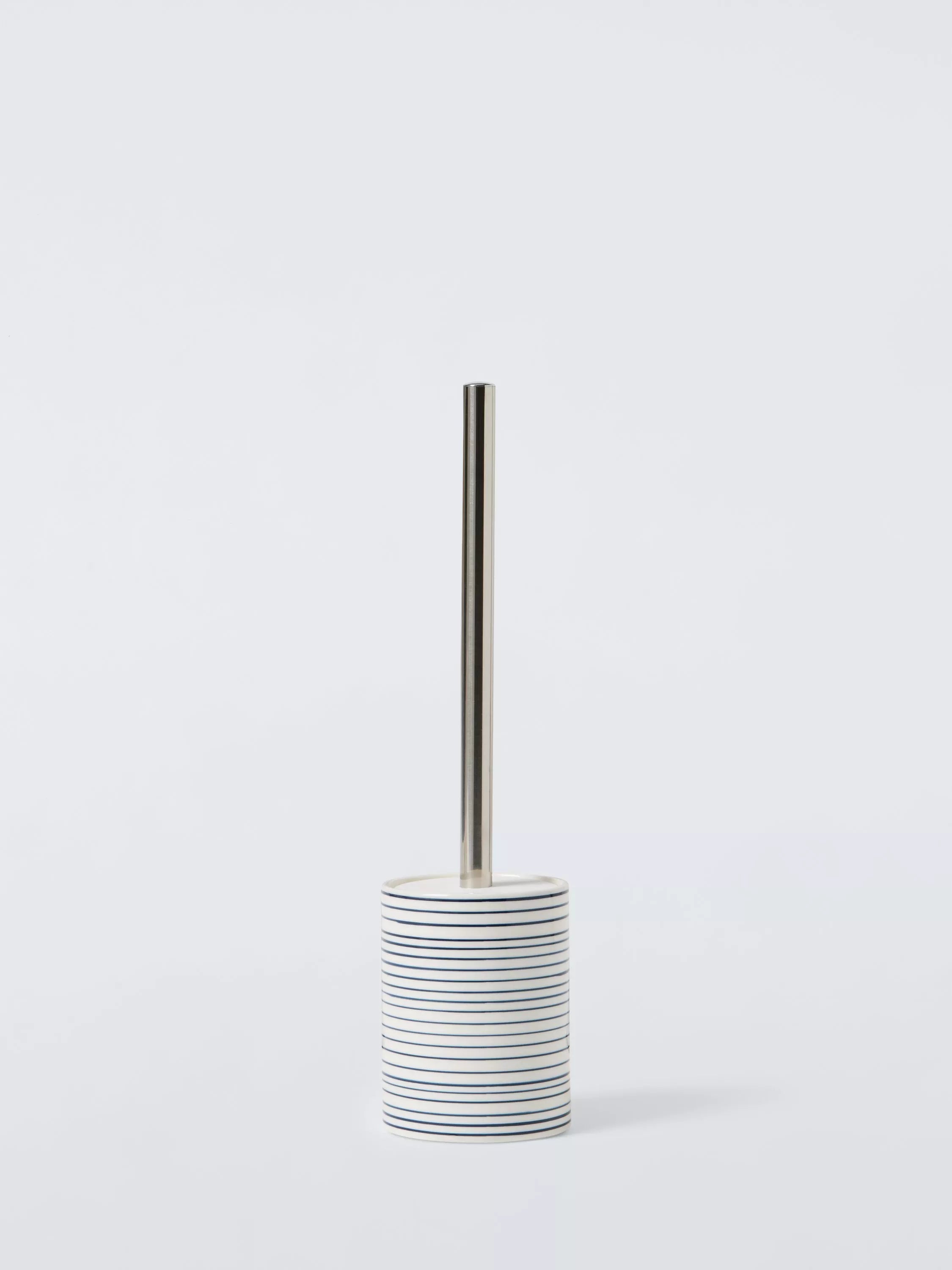 John Lewis navy toilet brush and holder - British product