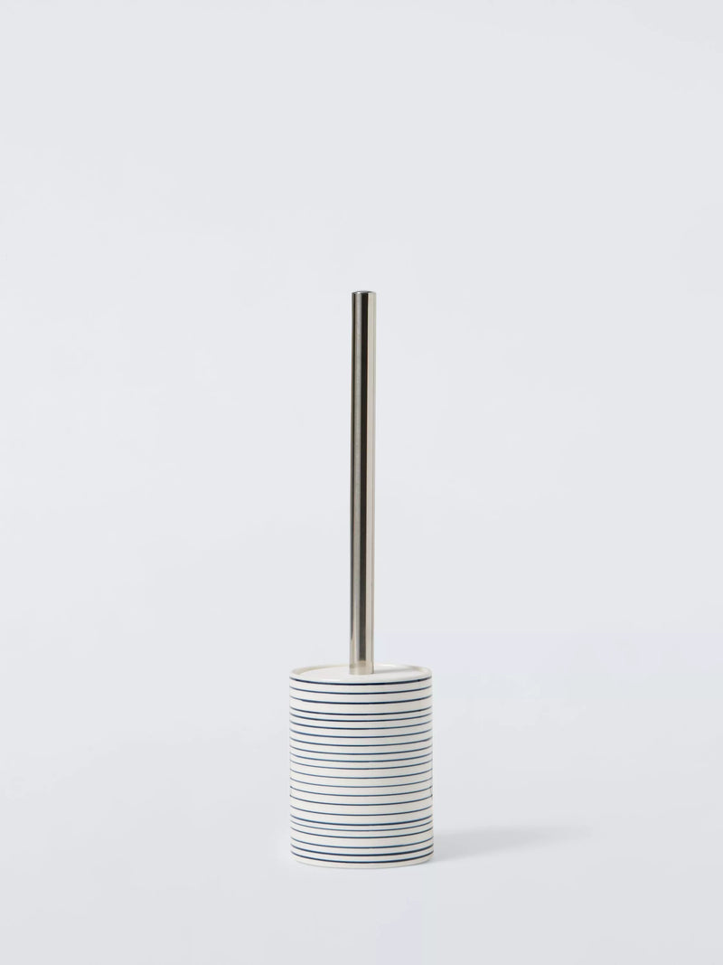 John Lewis navy toilet brush and holder - British product