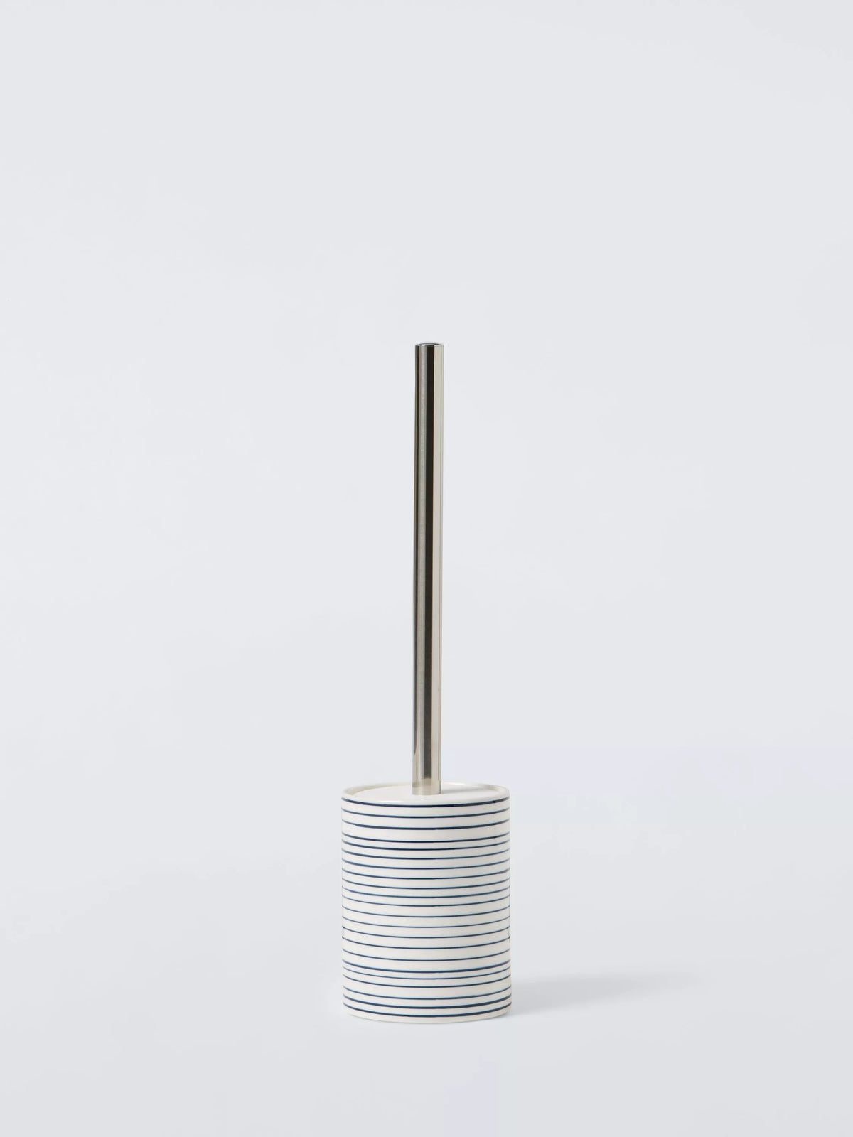 John Lewis navy toilet brush and holder - British product
