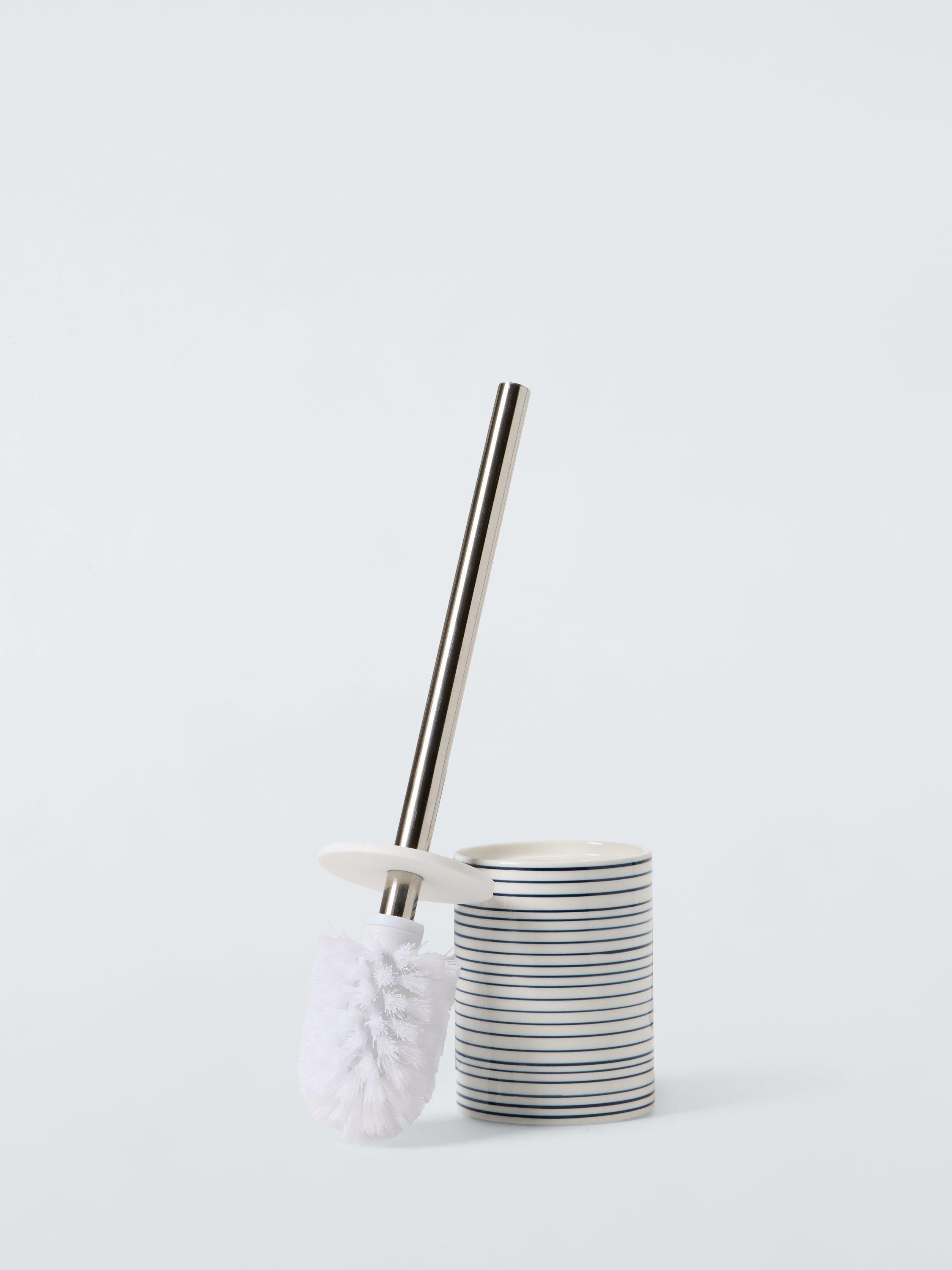 John Lewis navy toilet brush and holder - British product
