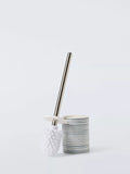 John Lewis navy toilet brush and holder - British product
