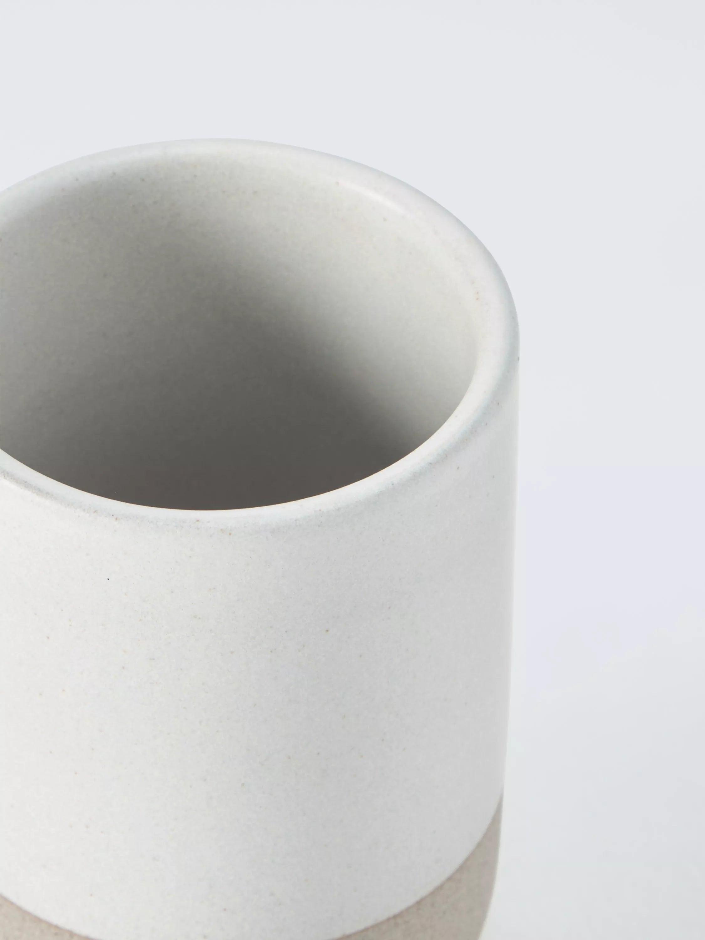 John Lewis ceramic bathroom tumbler natural 325ml (British brand)