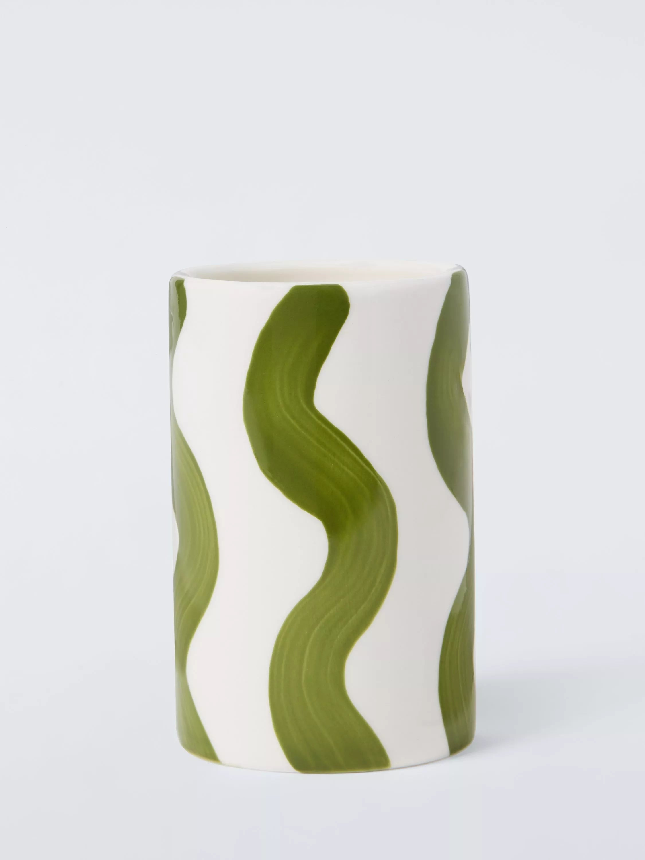 John Lewis Wavy Stripe Bathroom Tumbler 275ml
